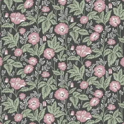 Tapetti Decor Maison Belle 5342-2, non-woven, maalaisromanttinen, tumma/punainen