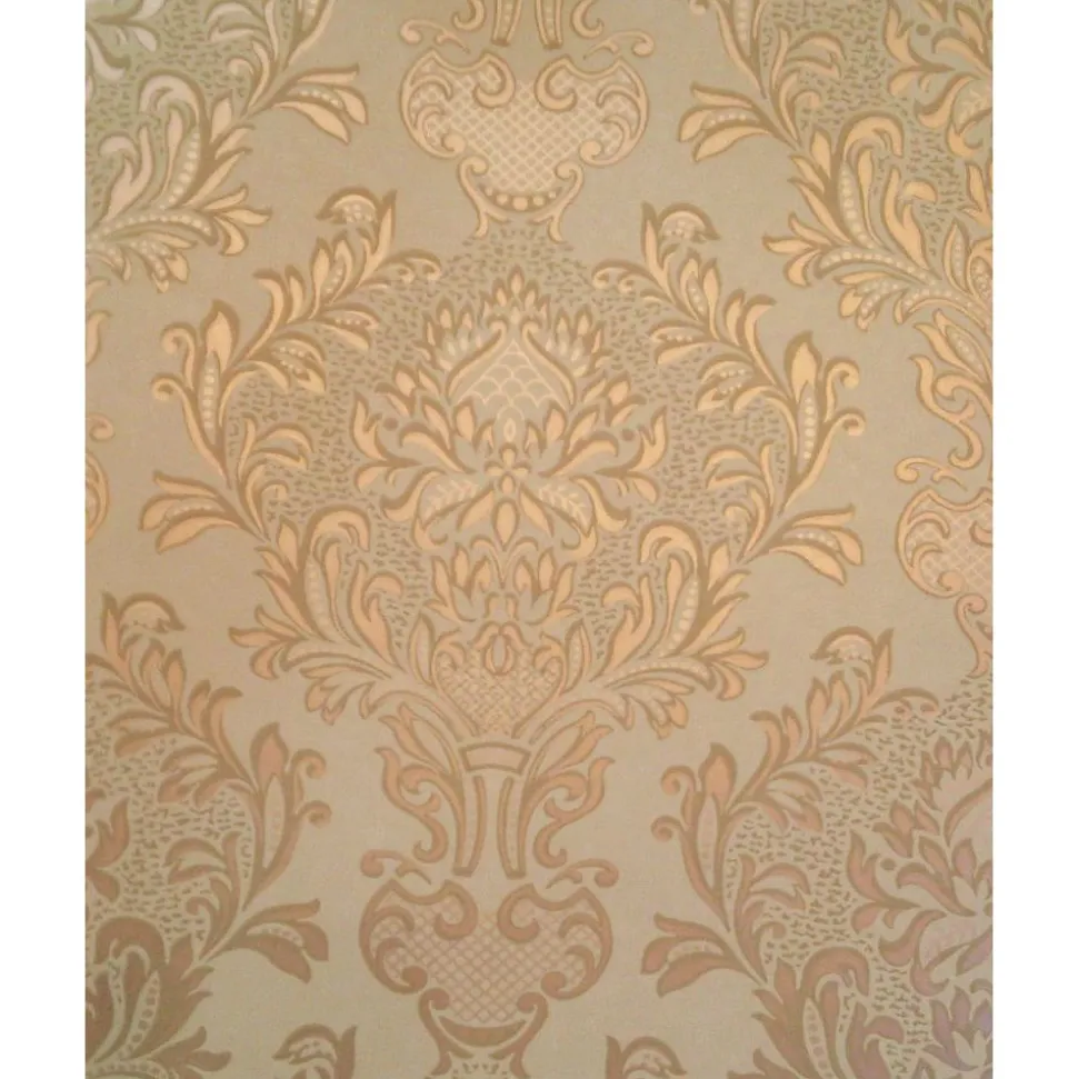 Tapetti Sandudd Isoäidin aikaan 4843-4, non-woven, ornamentti, ruskea/kulta