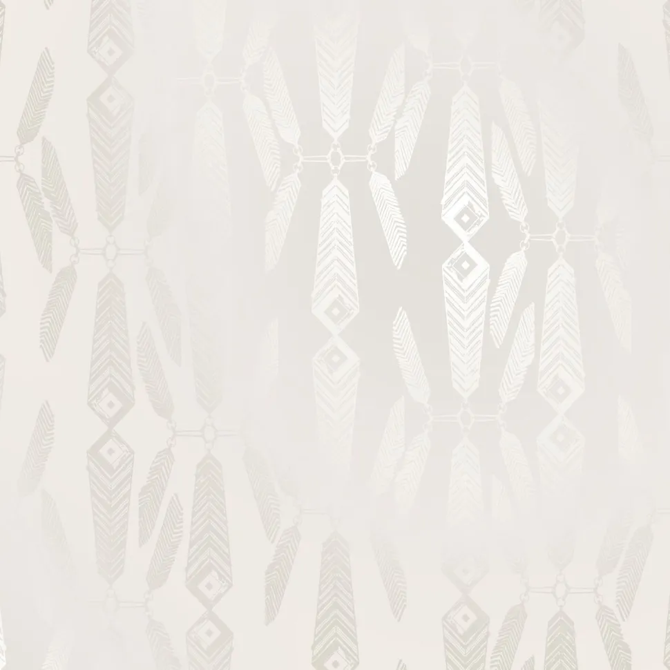 Tapetti Sandudd Ivana Helsinki Indian Summer 5248-4, non-woven, graafinen/geometrinen, vintage, helmiäinen/valkoinen