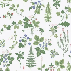 Tapetti Sandudd Metsäpolku 5259-3, 0,53x11,2m, non-woven, romanttinen, vihreä