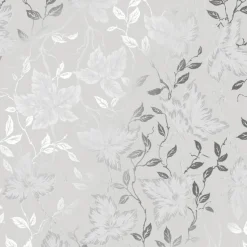Tapetti Sandudd Rantaniitty 2965-3, 0,53x11,20 m, non-woven, romanttinen, harmaa/hopea