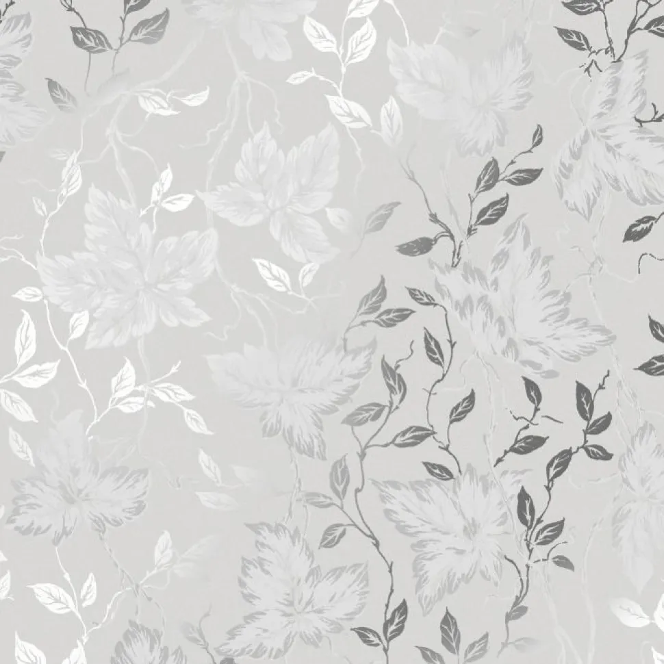 Tapetti Sandudd Rantaniitty 2965-3, 0,53x11,20 m, non-woven, romanttinen, harmaa/hopea