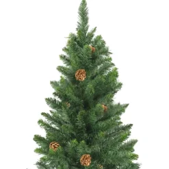 Tekojoulukuusi kävyillä, vihreä, 180cm