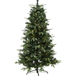 Tekojoulukuusi Nordic Winter Viga 140cm PE/PVC LED-valoilla