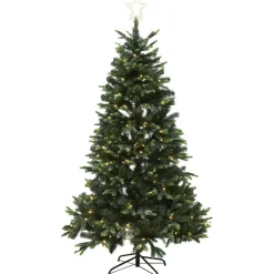 Tekojoulukuusi Nordic Winter Lifa 150cm PE/PVC valoilla ja latvatähdellä