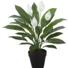 Tekokasvi Home4You SPATHE, K60 cm, musta ruukku, vihreä
