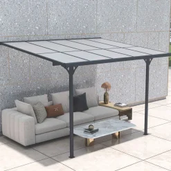 Terassikatos Fornorth 313x254x220-260cm harmaa