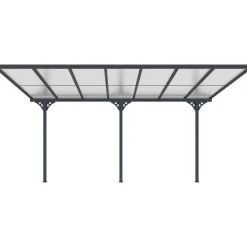 Terassikatos Fornorth, 435x300x225-270 cm, harmaa