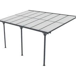 Terassikatos Fornorth, 435x300x225-270 cm, harmaa
