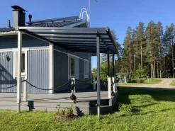 Terassikatos Palram-Canopia Olympia 3x5,46 m harmaa/kirkas
