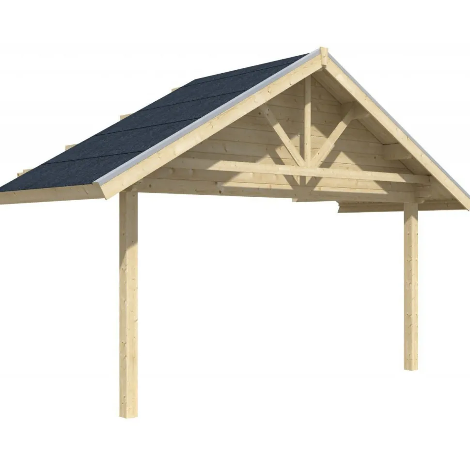 Terassin katos Skan Holz Toronto kesämökeille 12,1 m²