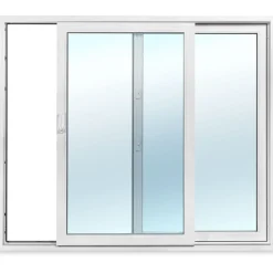 Terassin liukuovi Seicom Superior SU3K PVC 2-osainen 3-lasinen mittatilausovi