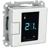 Termostaatti kosketusnäytöllä 5/50 16A 230VAC IP20 USE valkoinen Exxact