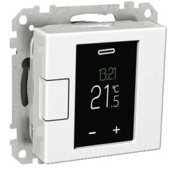 Termostaatti Schneider Electric WTH16 16A USE IP20 VAL  viikko-ohjelmoitava valkoinen Exxact