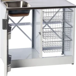 Tiskipöytä allaskaapilla Nimo TB 1000, 1 ovi, 900x1000x600 mm
