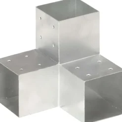 Tolppaliitin Y-muoto galvanoitu metalli 101x101mm