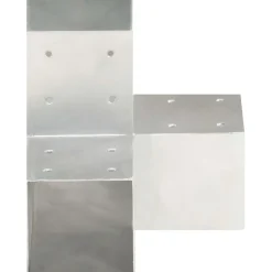 Tolppaliitin Y-muoto galvanoitu metalli 91x91mm