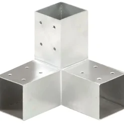 Tolppaliitin Y-muoto galvanoitu metalli 71x71mm