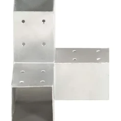 Tolppaliitin Y-muoto galvanoitu metalli 71x71mm