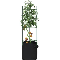 Tomaattihäkki, 116 cm teräs ja PP, eri määrillä ja malleja (38130)