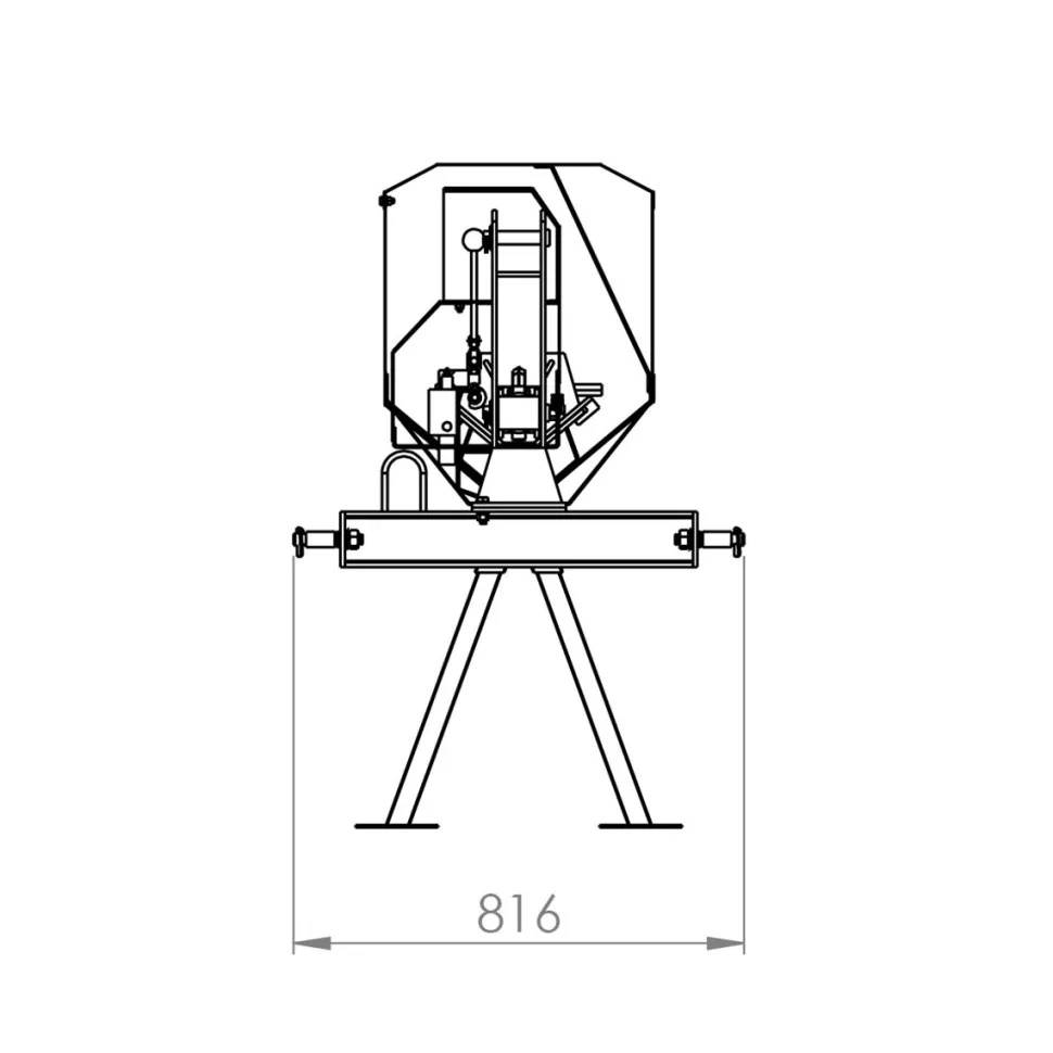 Traktorikäyttöinen klapikone Kellfri 30-110 cm 7 tonnia