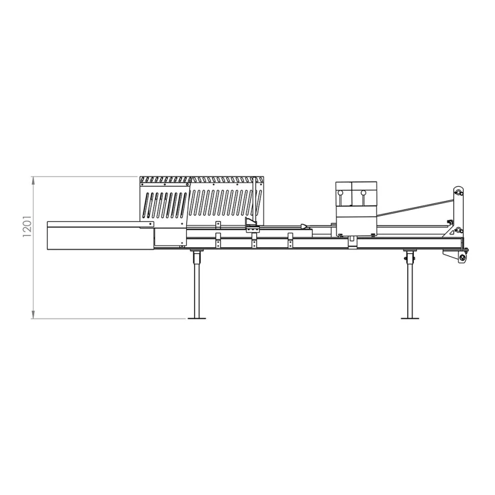 Traktorikäyttöinen klapikone Kellfri 30-110 cm 7 tonnia