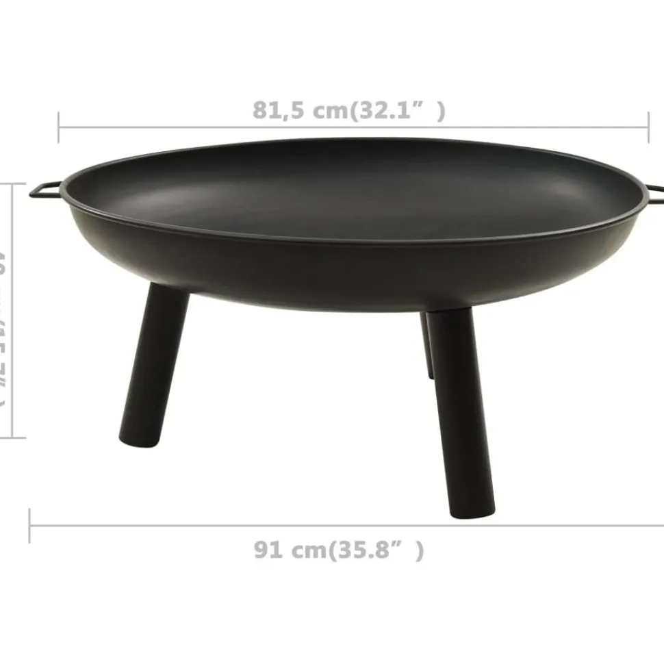 Tulimalja, ⌀58cm, teräs, eri värejä