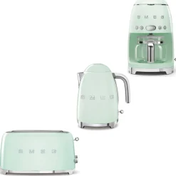 Tuotepaketti Smeg - vedenkeitin KLF03 1,7 l, kahvinkeitin ja leivänpaahdin TSF02