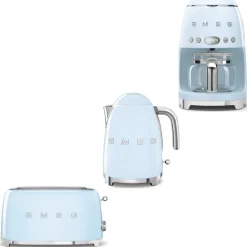 Tuotepaketti Smeg - vedenkeitin KLF03 1,7 l, kahvinkeitin ja leivänpaahdin TSF02