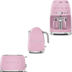 Tuotepaketti Smeg - vedenkeitin KLF03 1,7 l, kahvinkeitin ja leivänpaahdin TSF01