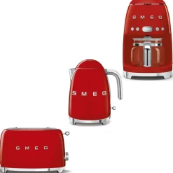 Tuotepaketti Smeg - vedenkeitin KLF03 1,7 l, kahvinkeitin ja leivänpaahdin TSF01