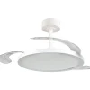 Tuuletinkattovalaisin Trio Kasfjord Starlight Ø106.5cm LED mattavalkoinen