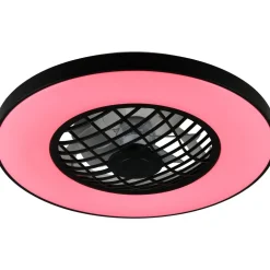 Tuuletinkattovalaisin Trio Linköping Ø59cm LED RGB Bluetooth-kaiutin musta
