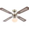 Tuuletinvalaisin Globo Champion Ø106,6cm 60W messinki