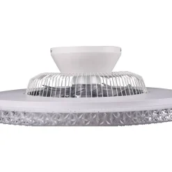 Tuuletinvalaisin Trio Harstad, Ø60cm, kromi, starlight