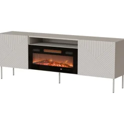 TV-taso + takka Nomla Art Deco 190 EF II, beige/musta