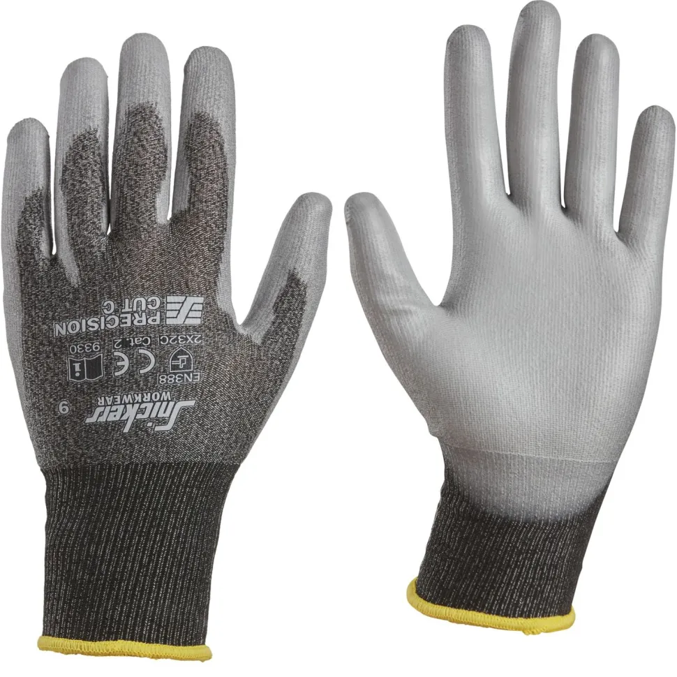 Työkäsineet Snickers Workwear 9330 Precision Cut C harmaa