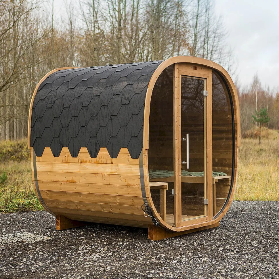 Tynnyrisauna Baltresto Cube, 220x230cm, 4 hlöä