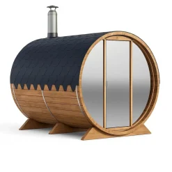Tynnyrisauna Baltresto, 200x300cm, 6 hlöä, peiliseinällä