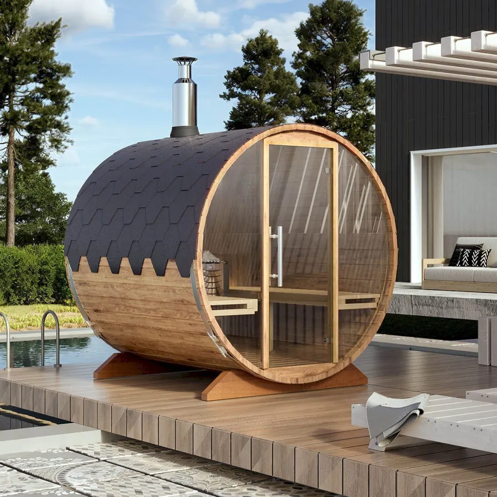 Tynnyrisauna Baltresto, 200x230cm, 4 hlöä