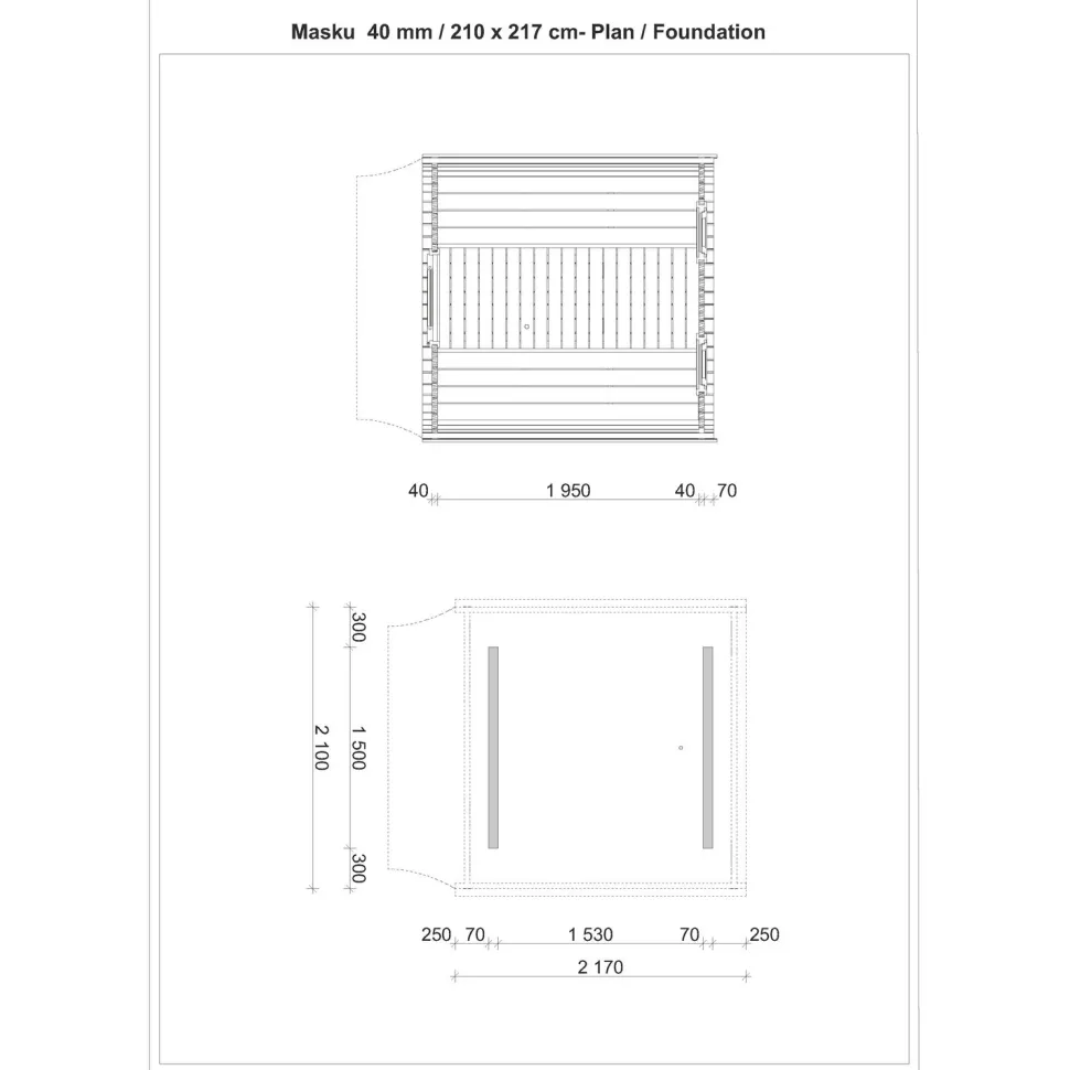 Tynnyrisauna Tene Masku 4.6m²