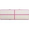 Täytettävä voimistelumatto pumpulla 300x100x15 cm PVC pinkki