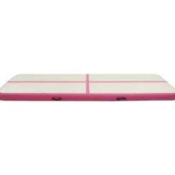 Täytettävä voimistelumatto pumpulla 300x100x15 cm PVC pinkki