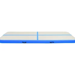 Täytettävä voimistelumatto pumpulla 300x100x15cm PVC sininen