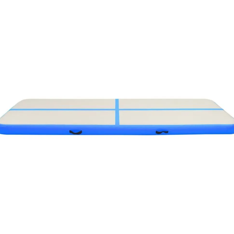Täytettävä voimistelumatto pumpulla 300x100x15cm PVC sininen