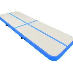 Täytettävä voimistelumatto pumpulla 500x100x15cm PVC sininen