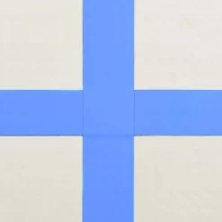 Täytettävä voimistelumatto pumpulla 400x100x15cm PVC sininen