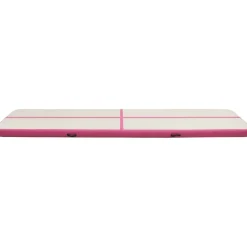 Täytettävä voimistelumatto pumpulla 600x100x15 cm PVC pinkki