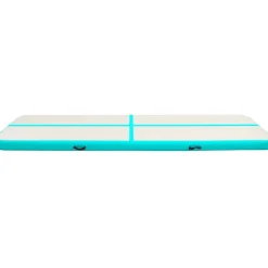 Täytettävä voimistelumatto pumpulla 700x100x15 cm PVC vihreä
