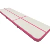 Täytettävä voimistelumatto pumpulla 700x100x15 cm PVC pinkki